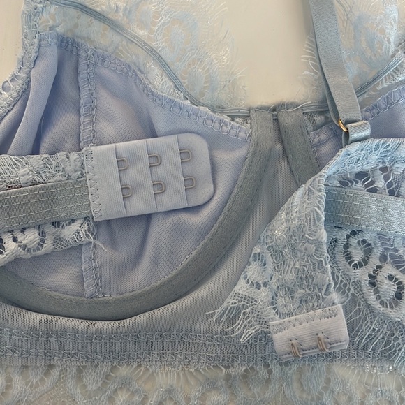 (NWT) Mele E Pere Bralette Baby Blue Size Small - Picture 5 of 7